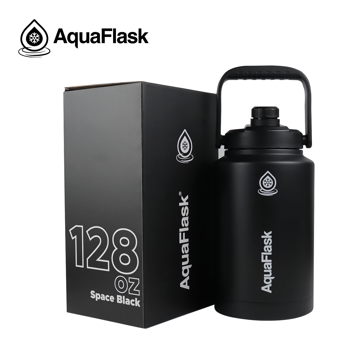 AQUAFLASK 128oz GROWLER - SPACE BLACK