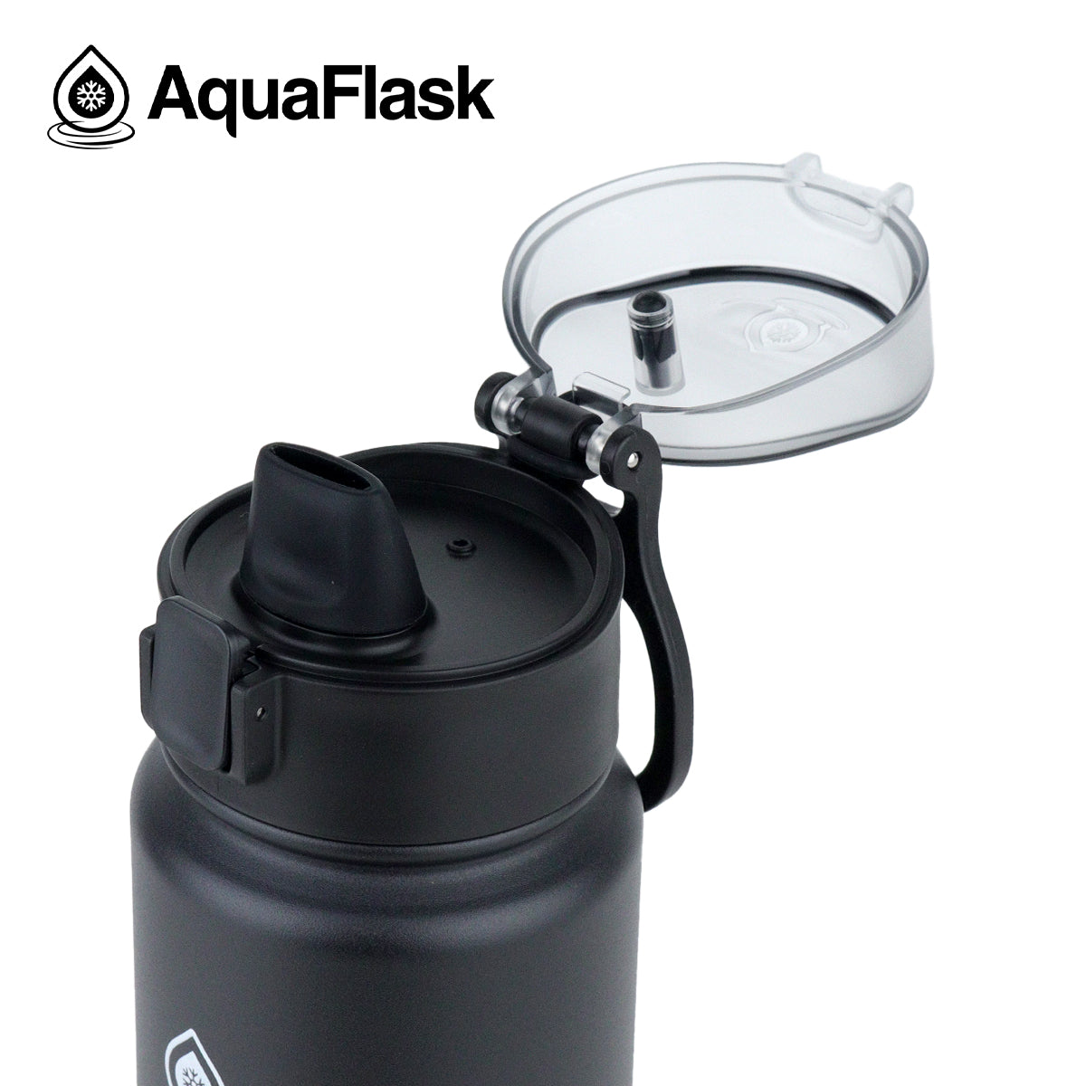 AQUAFLASK 18oz SIP BOTTLE - SPACE BLACK