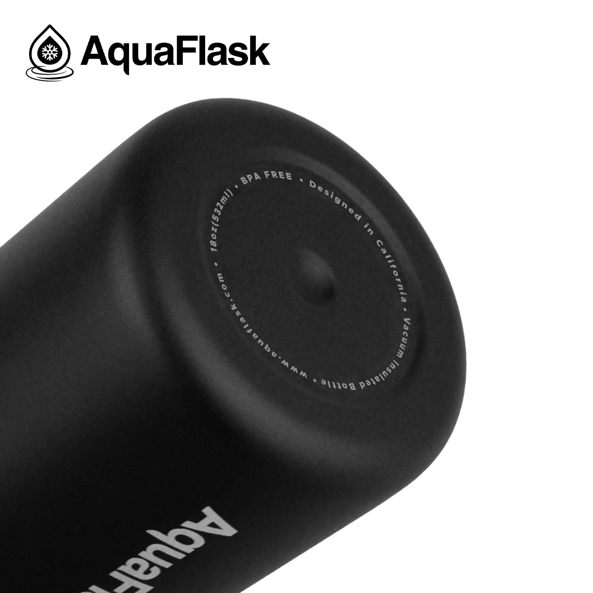 AQUAFLASK 18oz SIP BOTTLE - SPACE BLACK