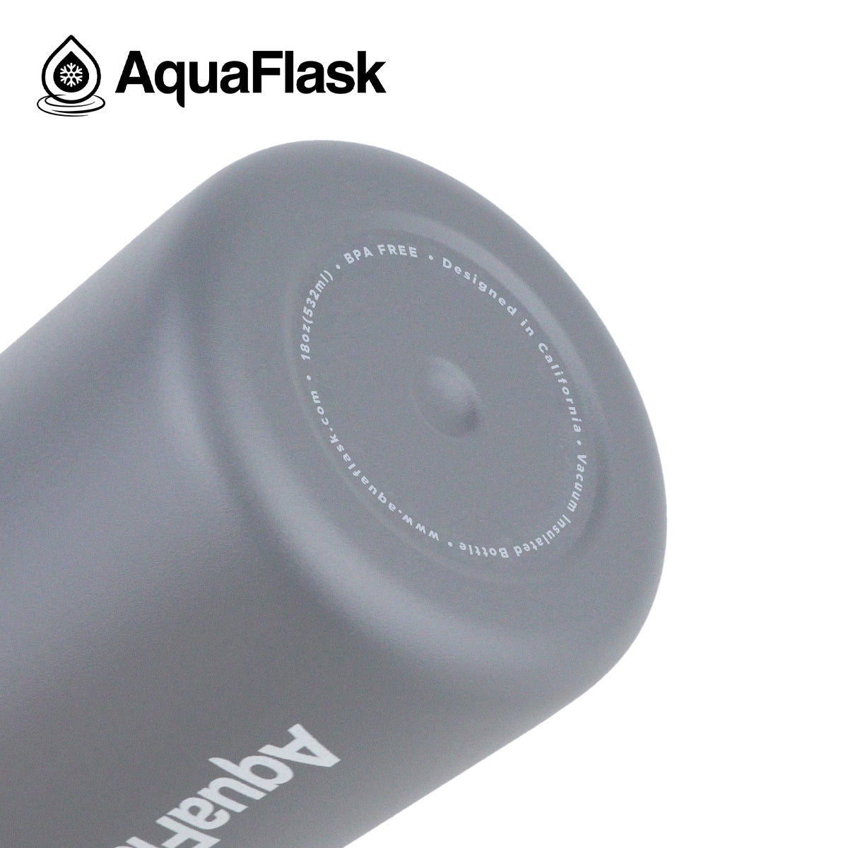 AQUAFLASK 18oz SIP BOTTLE - STONE GRAY