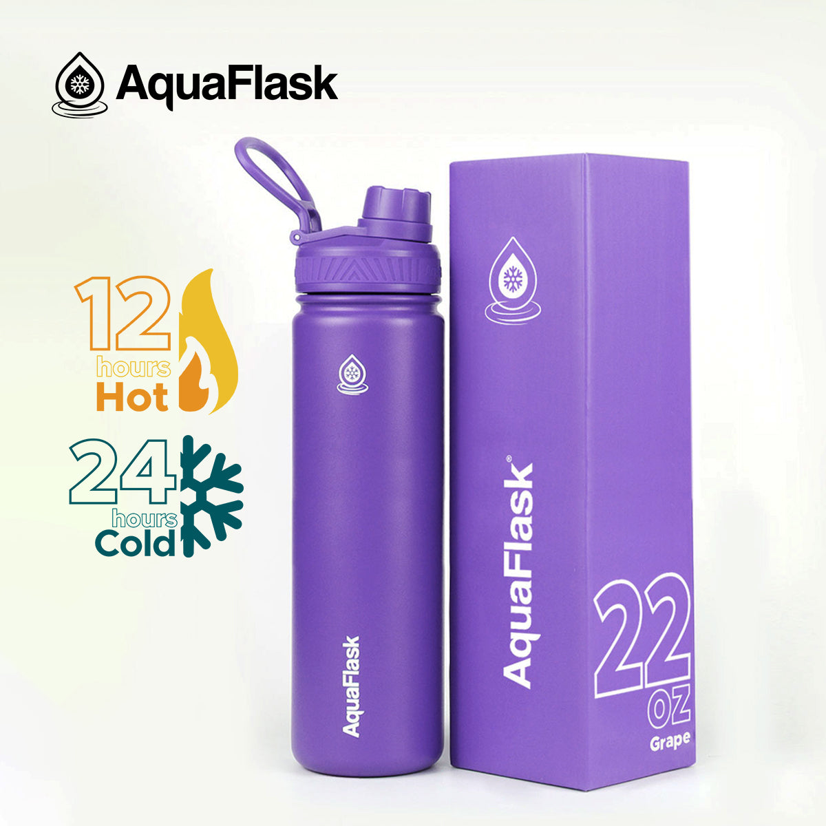 AQUAFLASK 22oz ORIGINAL COLLECTION - GRAPE