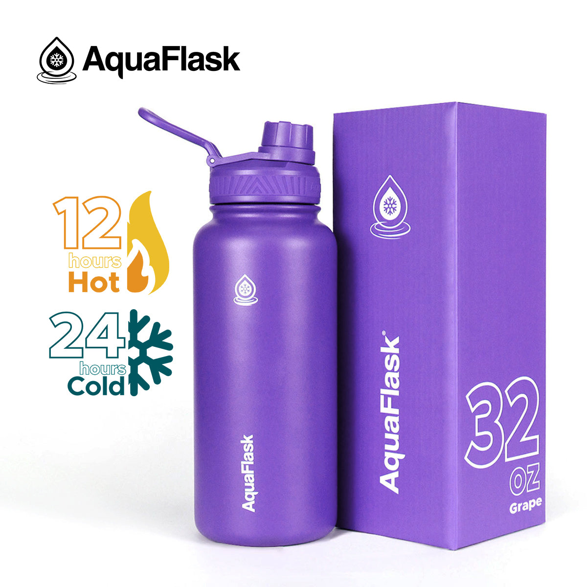AQUAFLASK 32oz ORIGINAL COLLECTION - GRAPE