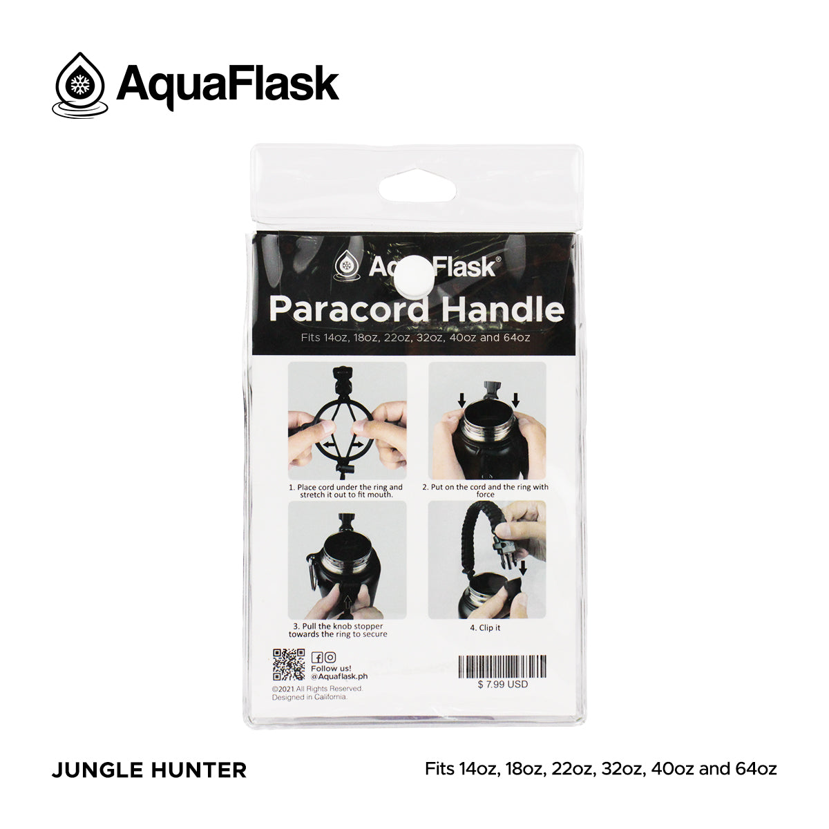 AQUAFLASK CUERDA DE TRANSPORTE - JUNGLE HUNTER