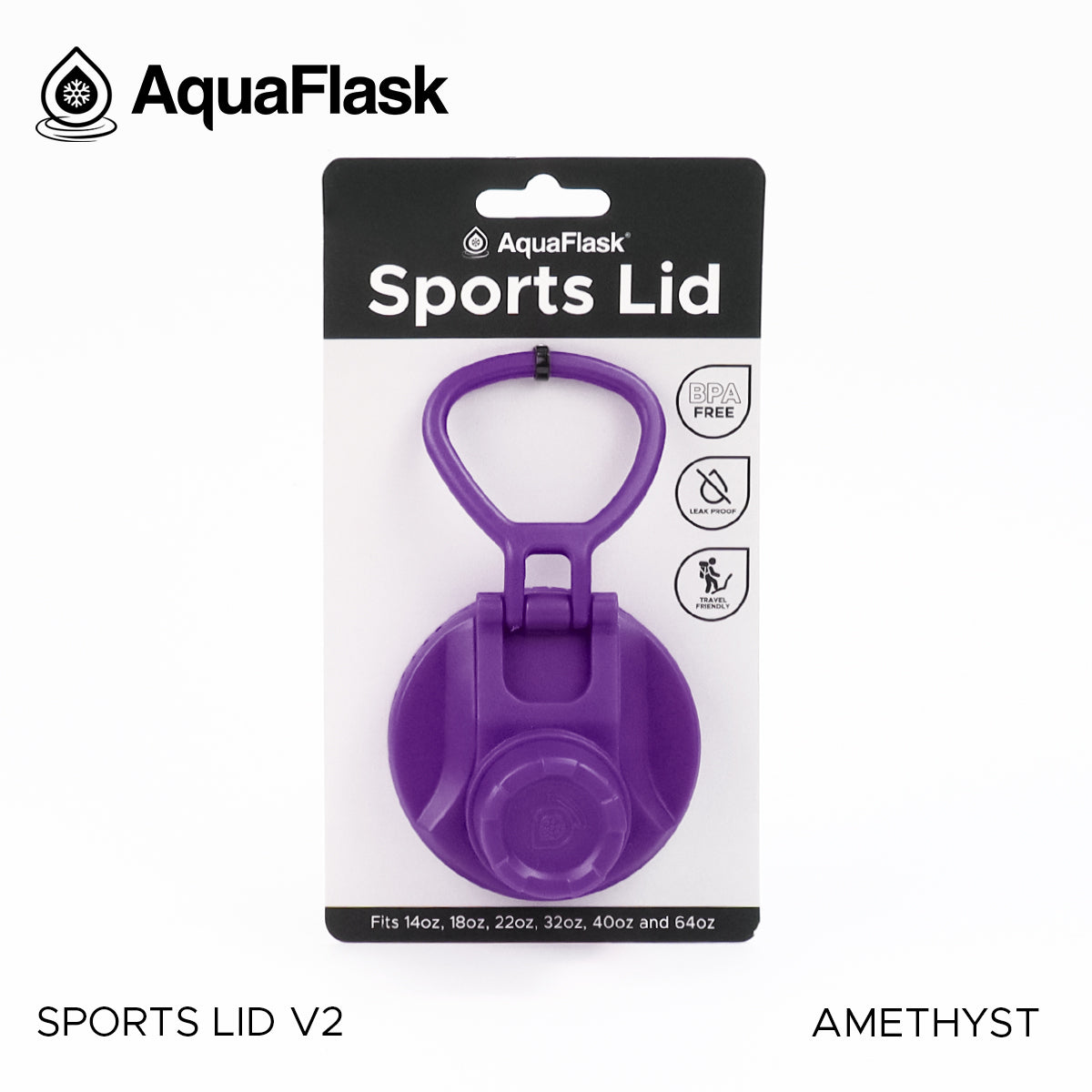 AQUAFLASK SPORTS LID - AMETHYST