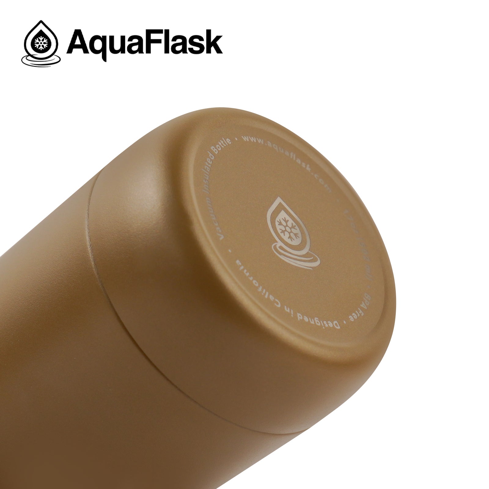 Botellas de agua aisladas de la Colección Flow de Aquaflask mostradas en varios colores y tamaños