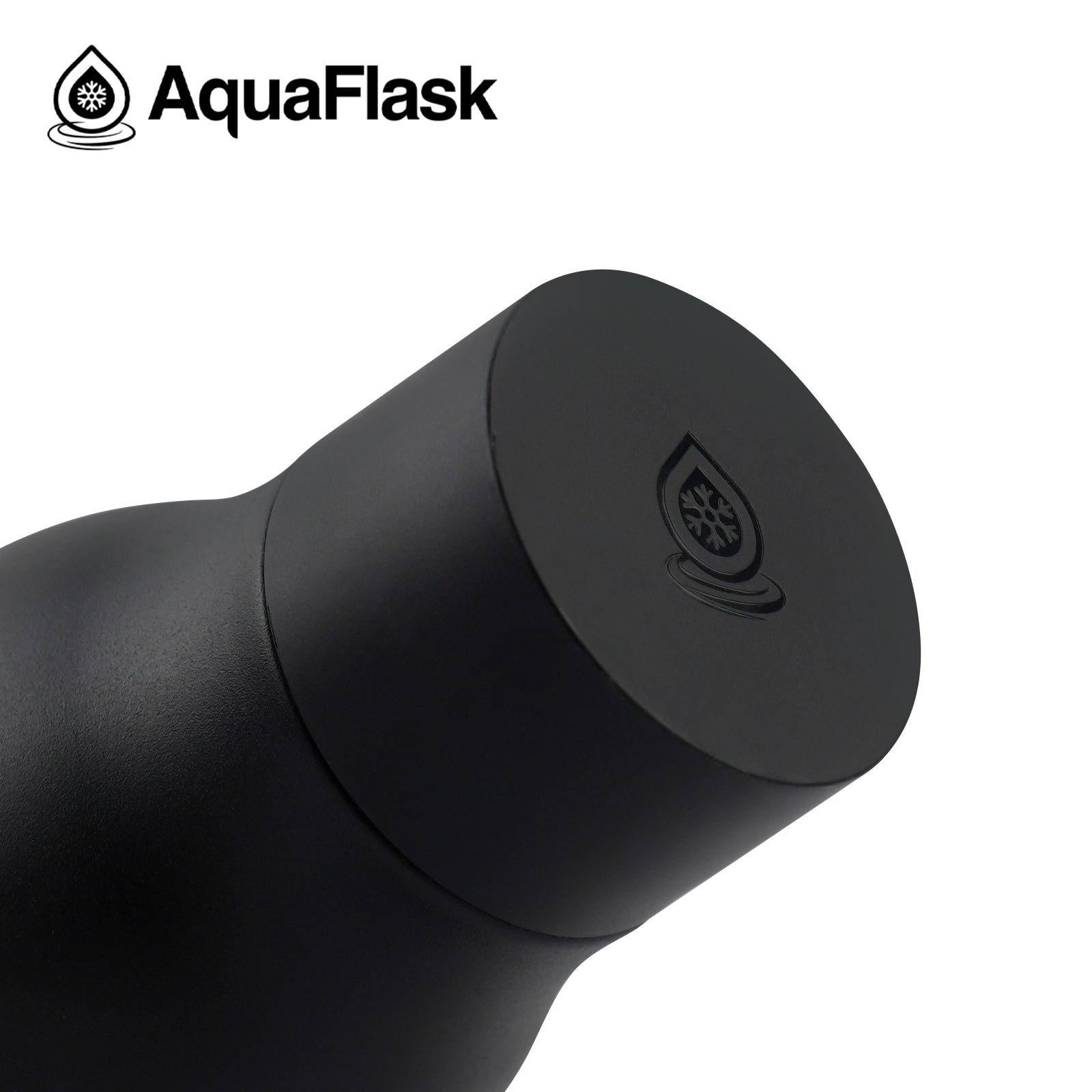 Botellas de agua aisladas de la Colección Flow de Aquaflask mostradas en varios colores y tamaños