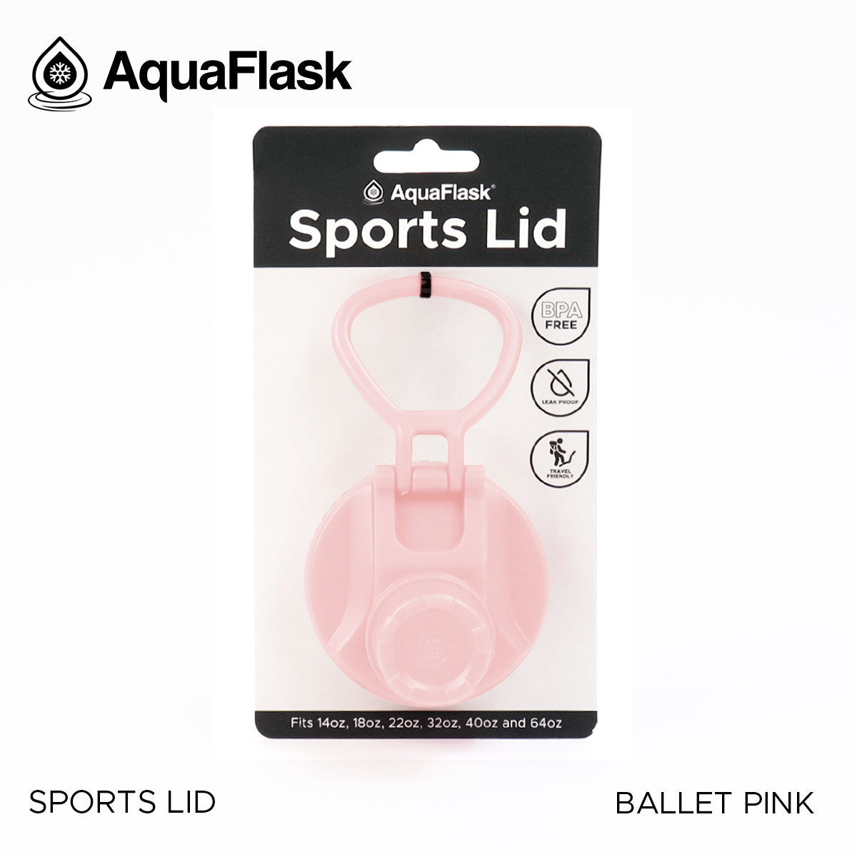 AQUAFLASK SPORTS LID - BALLET PINK