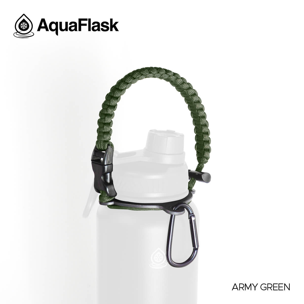 AQUAFLASK CUERDA DE TRANSPORTE - ARMY GREEN