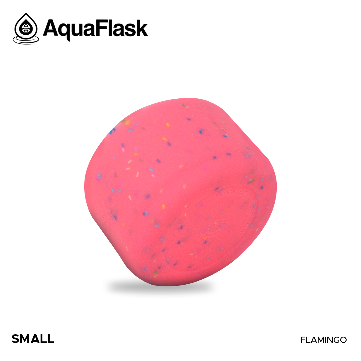 AQUAFLASK BASE PROTECTORA DE SILICONA PEQUEÑA - SPRINKLE - FLAMINGO