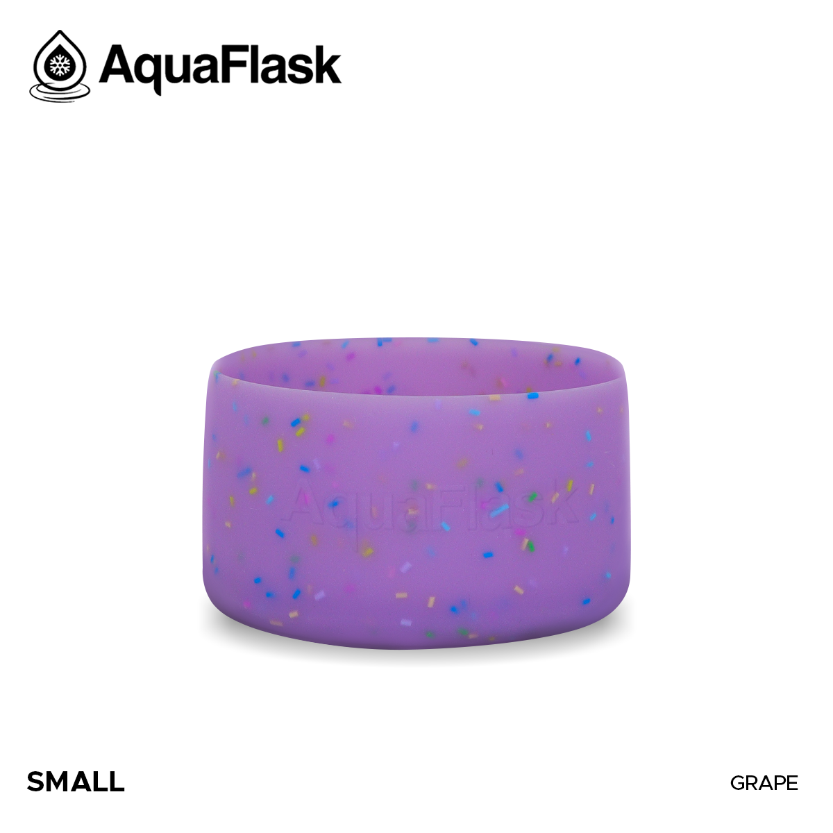 AQUAFLASK BASE PROTECTORA DE SILICONA PEQUEÑA - SPRINKLE - GRAPE