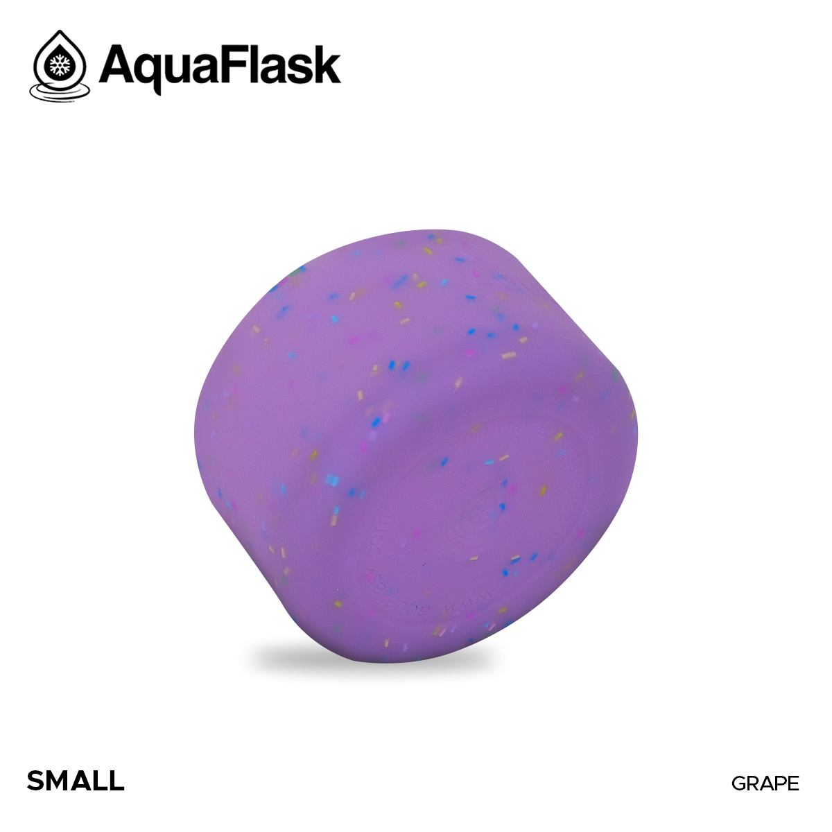 AQUAFLASK BASE PROTECTORA DE SILICONA PEQUEÑA - SPRINKLE - GRAPE
