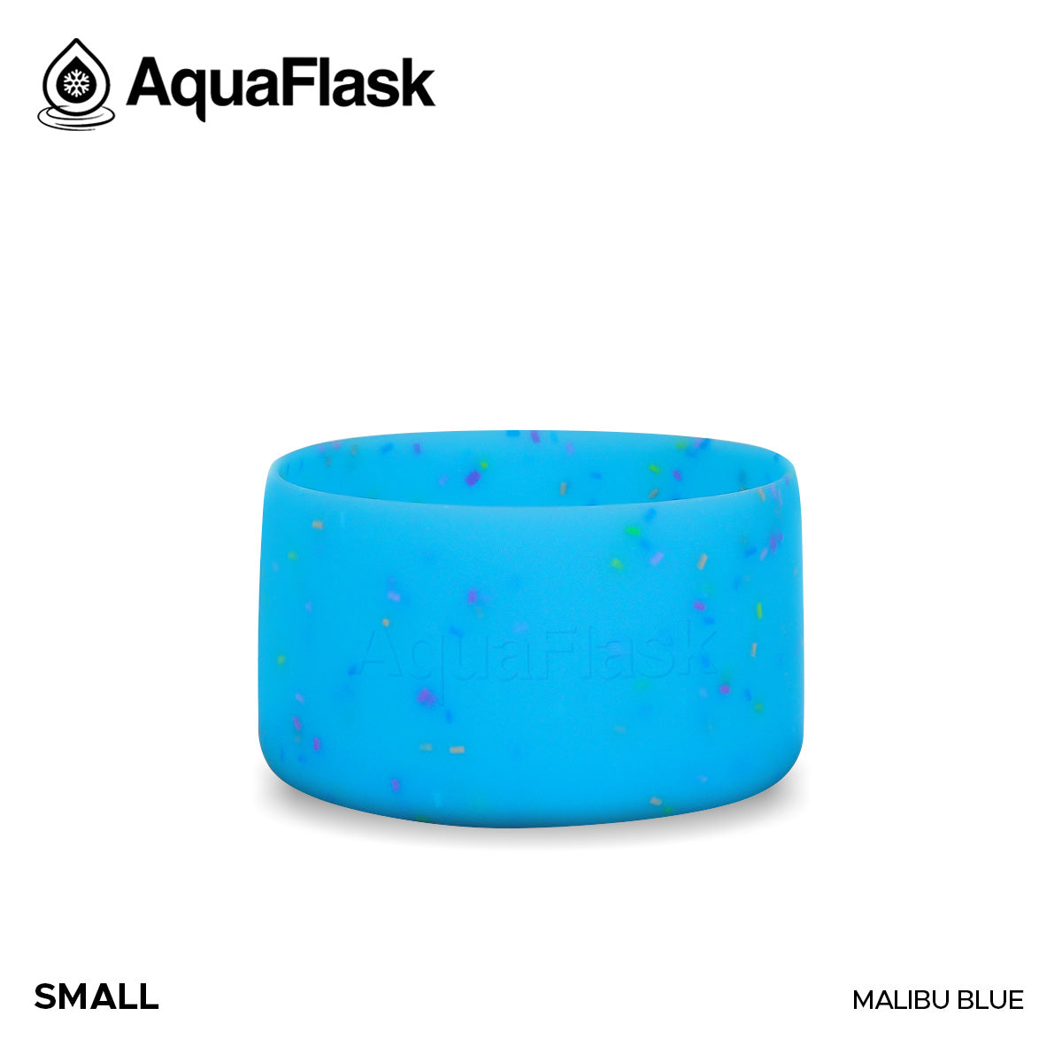 AQUAFLASK BASE PROTECTORA DE SILICONA PEQUEÑA - SPRINKLE - MALIBU BLUE