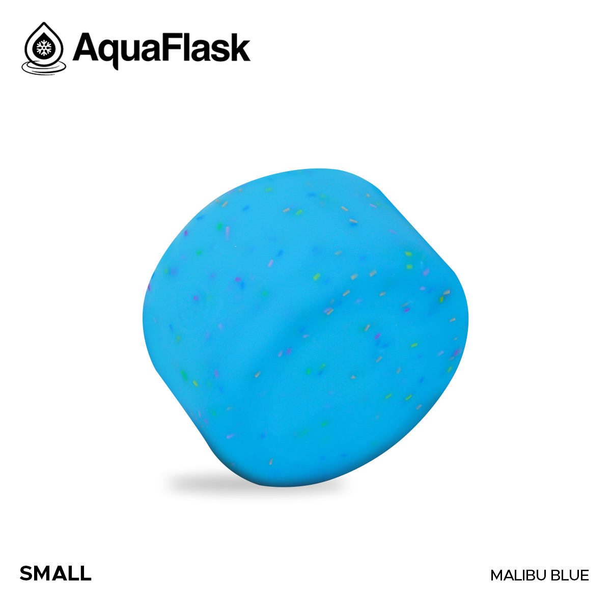 AQUAFLASK BASE PROTECTORA DE SILICONA PEQUEÑA - SPRINKLE - MALIBU BLUE