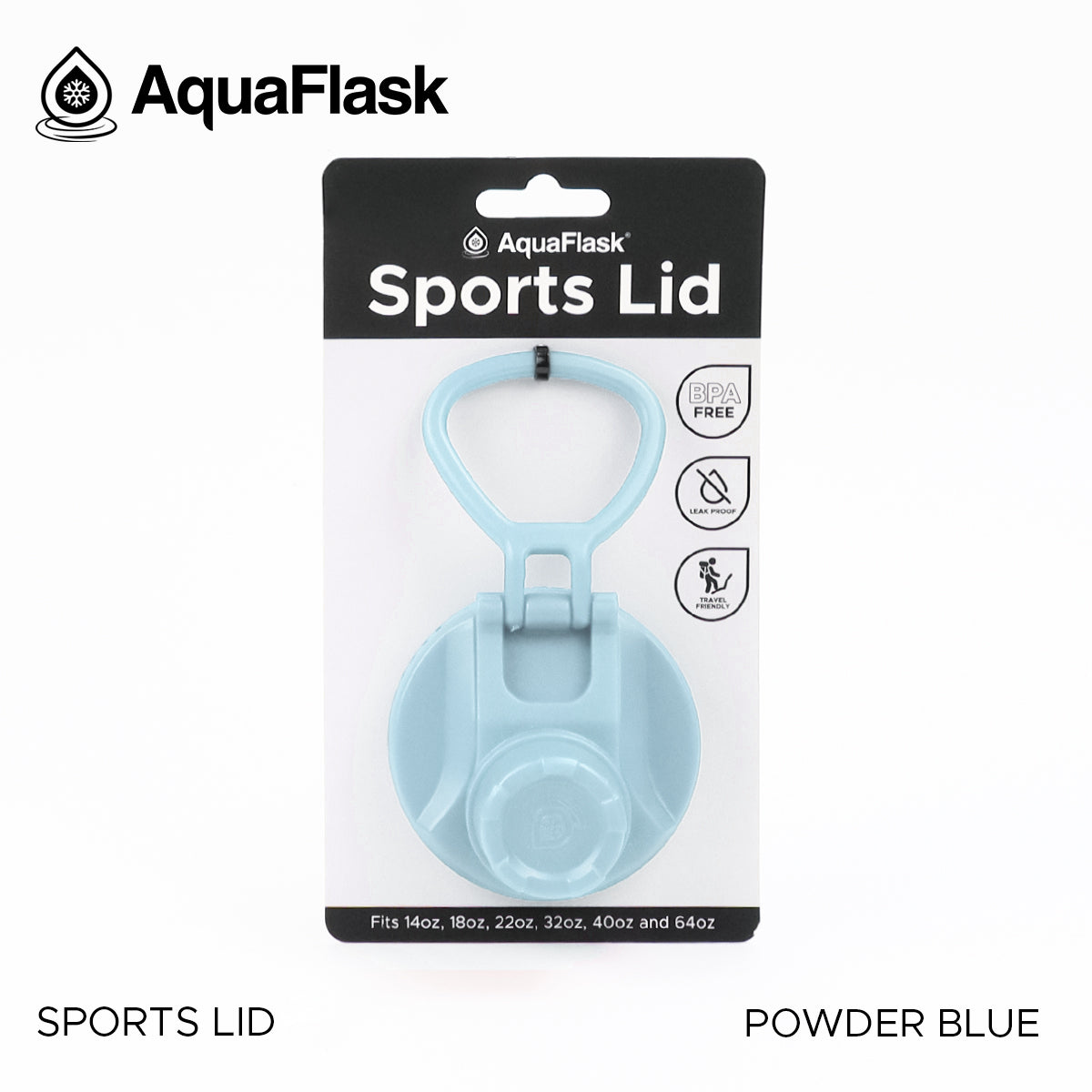 AQUAFLASK SPORTS LID - POWDER BLUE