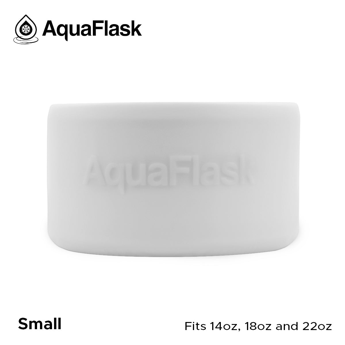 AQUAFLASK BASE PROTECTORA DE SILICONA PEQUEÑA - ARCTIC WHITE