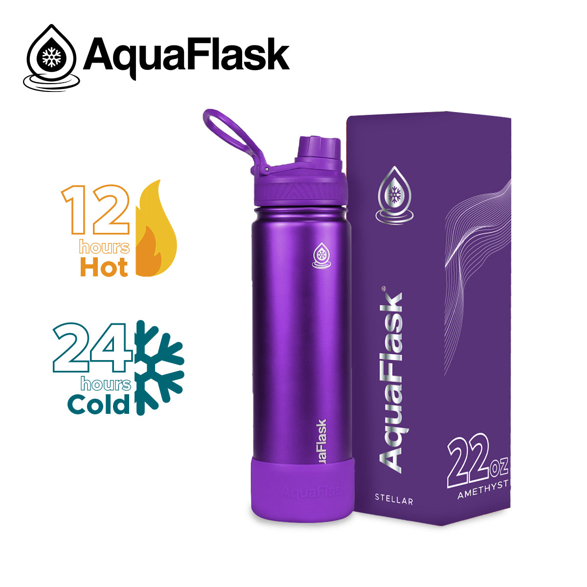 AQUAFLASK 22oz STELLAR COLLECTION - AMETHYST