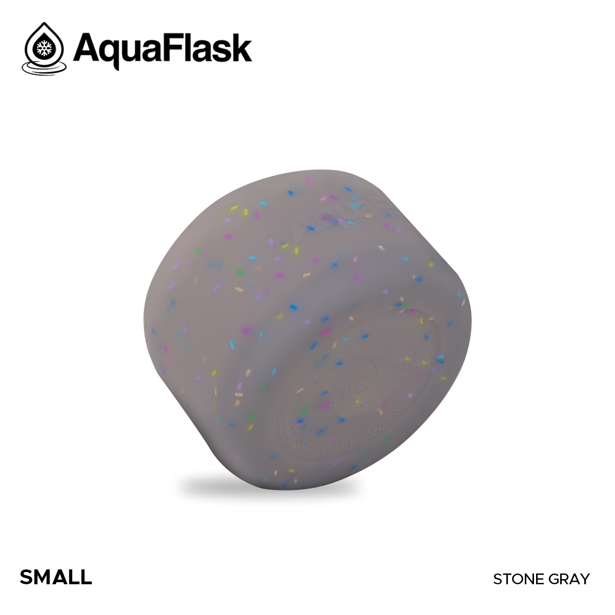 AQUAFLASK BASE PROTECTORA DE SILICONA PEQUEÑA - SPRINKLE - STONE GRAY