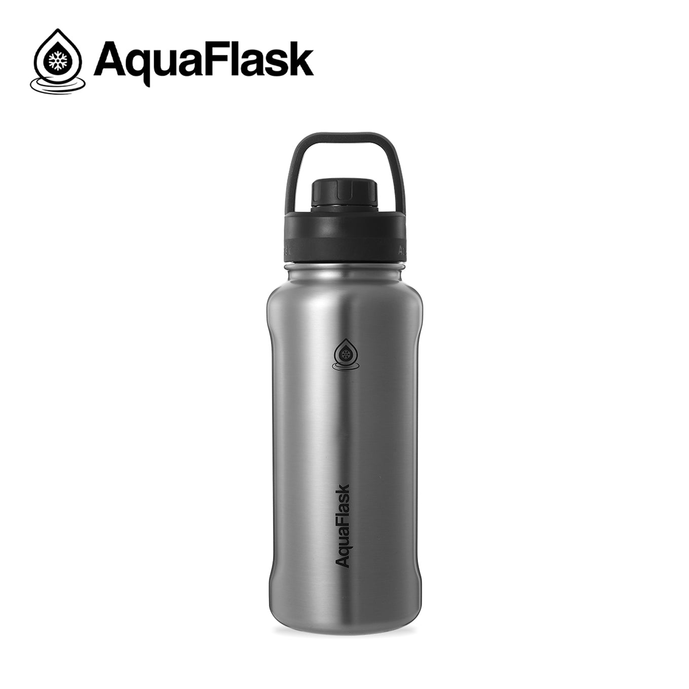 AQUAFLASK 32oz NEW ORIGINAL COLLECTION - SILVER STEEL