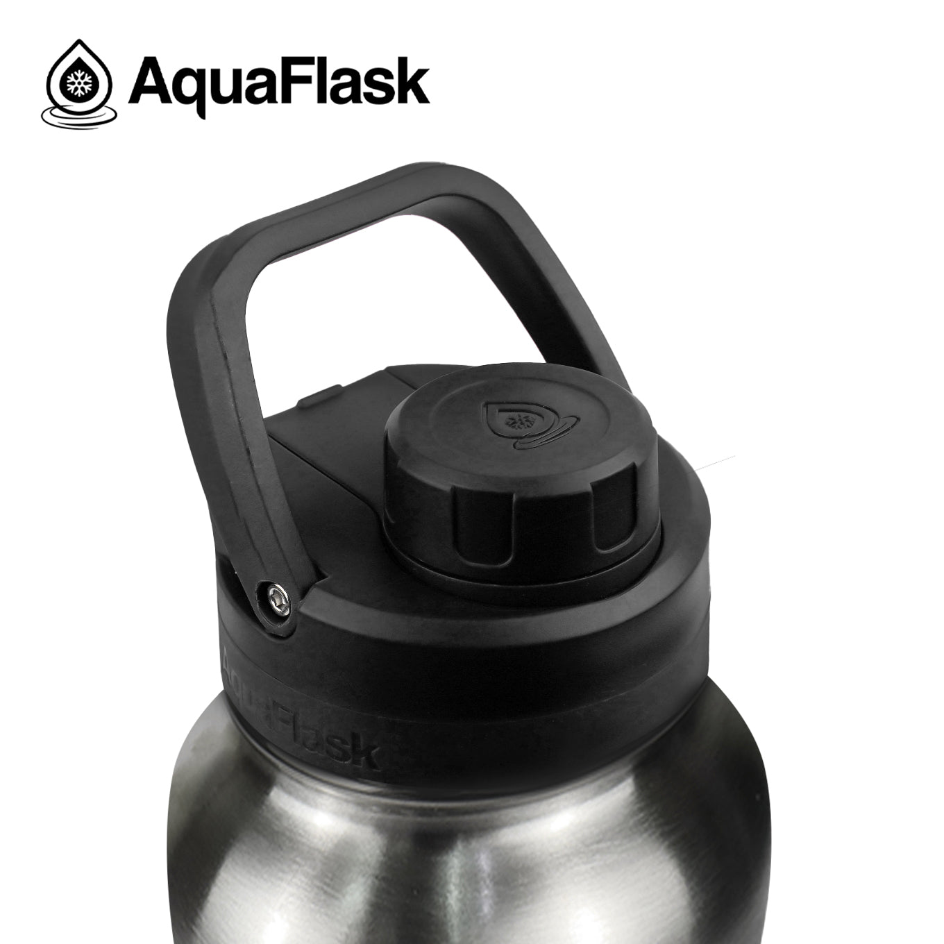 AQUAFLASK 32oz NEW ORIGINAL COLLECTION - SILVER STEEL