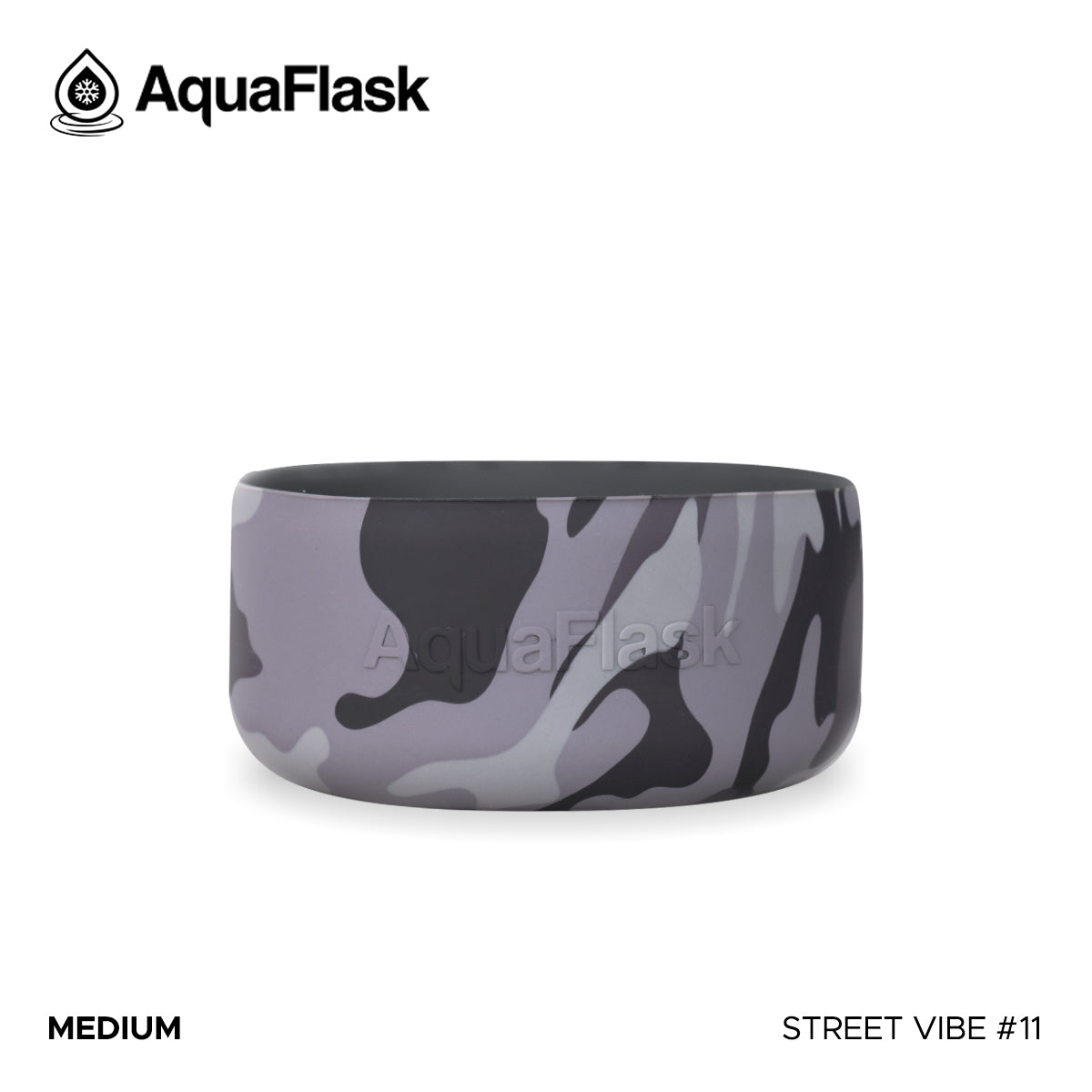 AQUAFLASK BASE PROTECTORA DE SILICONA MEDIANA - STREET VIBE #11