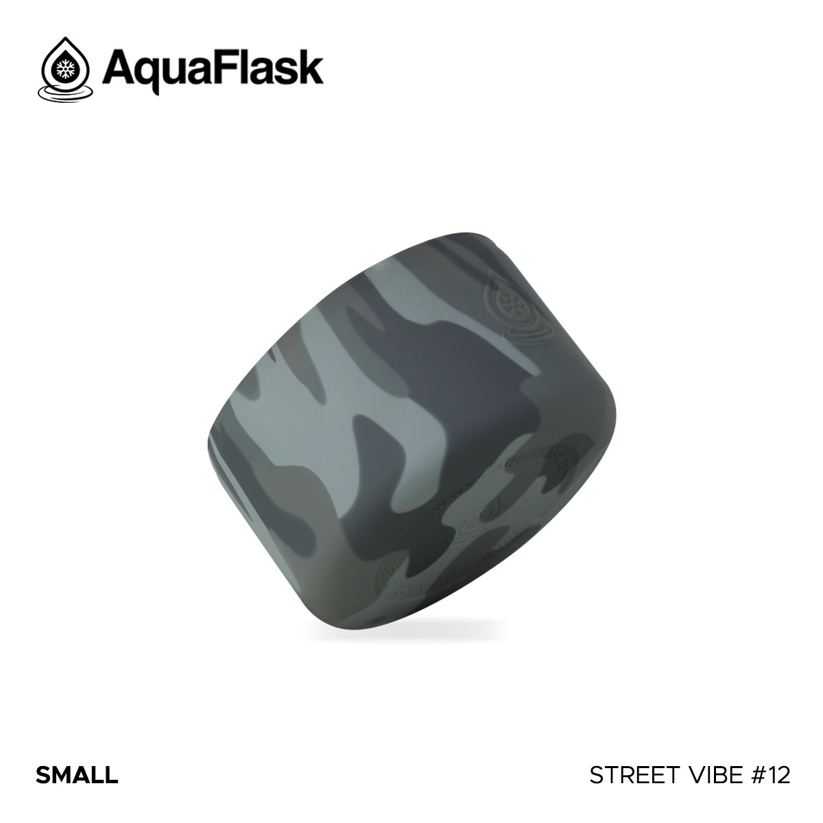 AQUAFLASK BASE PROTECTORA DE SILICONA PEQUEÑA - STREET VIBE #12