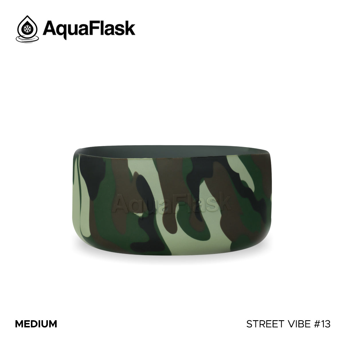 AQUAFLASK BASE PROTECTORA DE SILICONA MEDIANA - STREET VIBE #13