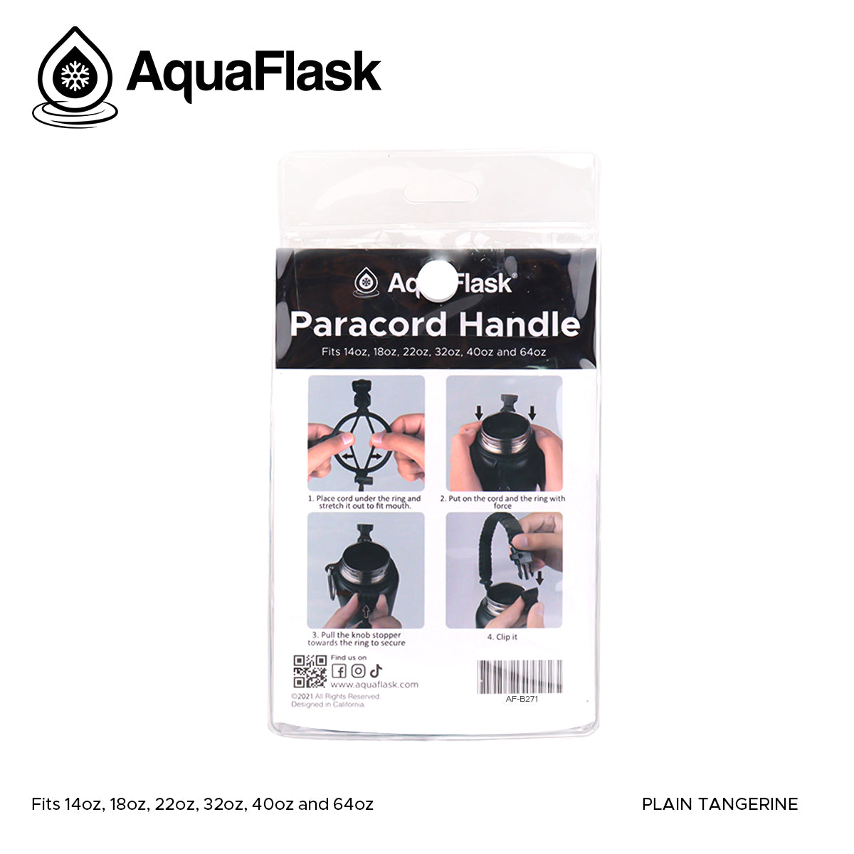 AQUAFLASK CUERDA DE TRANSPORTE - TANGERINE