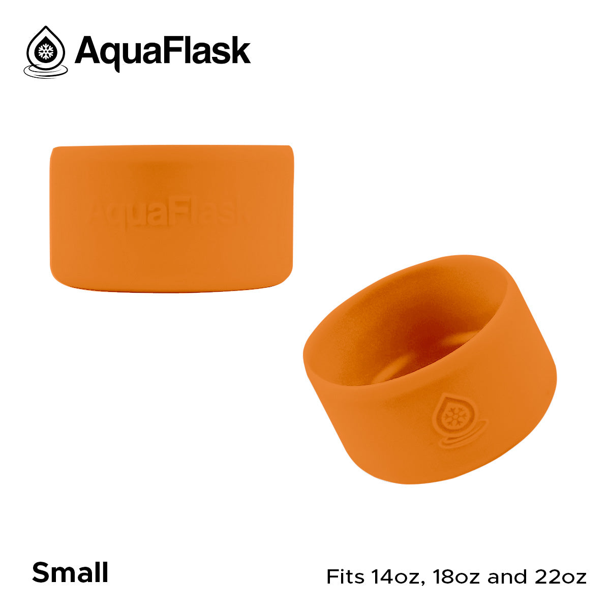 AQUAFLASK BASE PROTECTORA DE SILICONA PEQUEÑA - TANGERINE