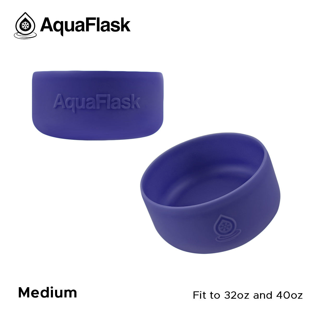 AQUAFLASK BASE PROTECTORA DE SILICONA MEDIANA - AMETHYST