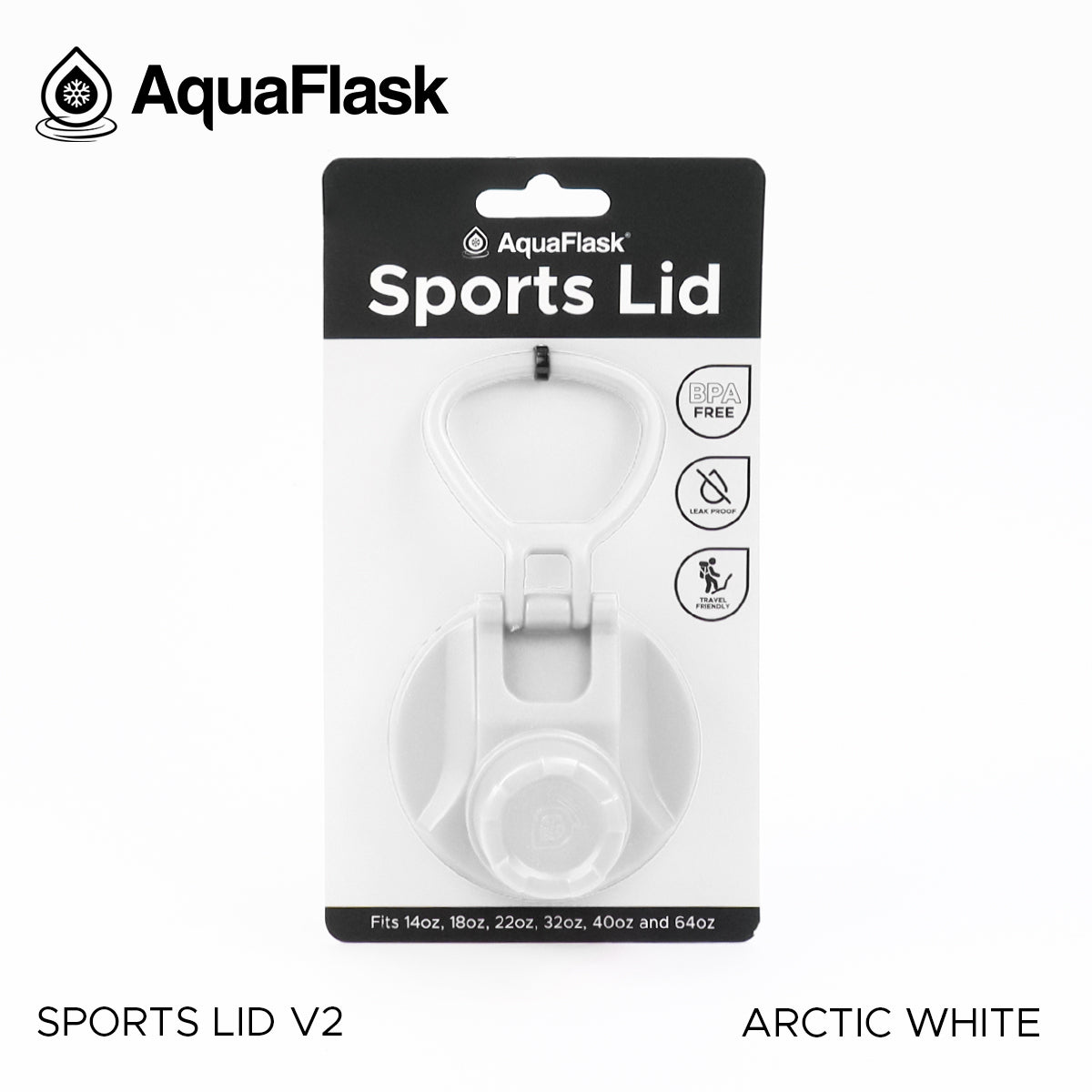 AQUAFLASK SPORTS LID - ARCTIC WHITE