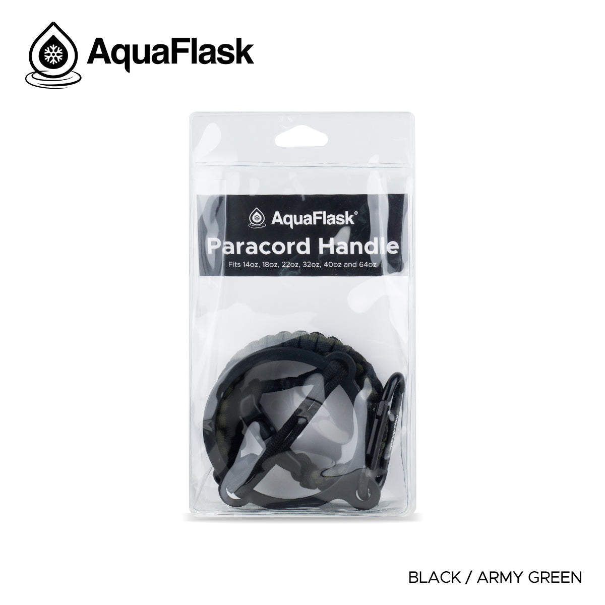AQUAFLASK CUERDA DE TRANSPORTE - BLACK / ARMY GREEN