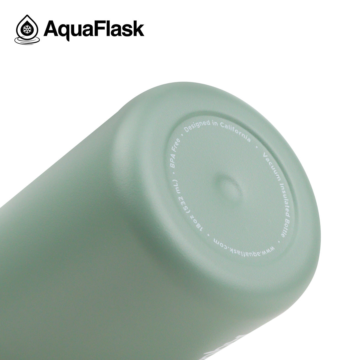 AQUAFLASK 18oz EARTH SIP BOTTLE - CELADON GREEN