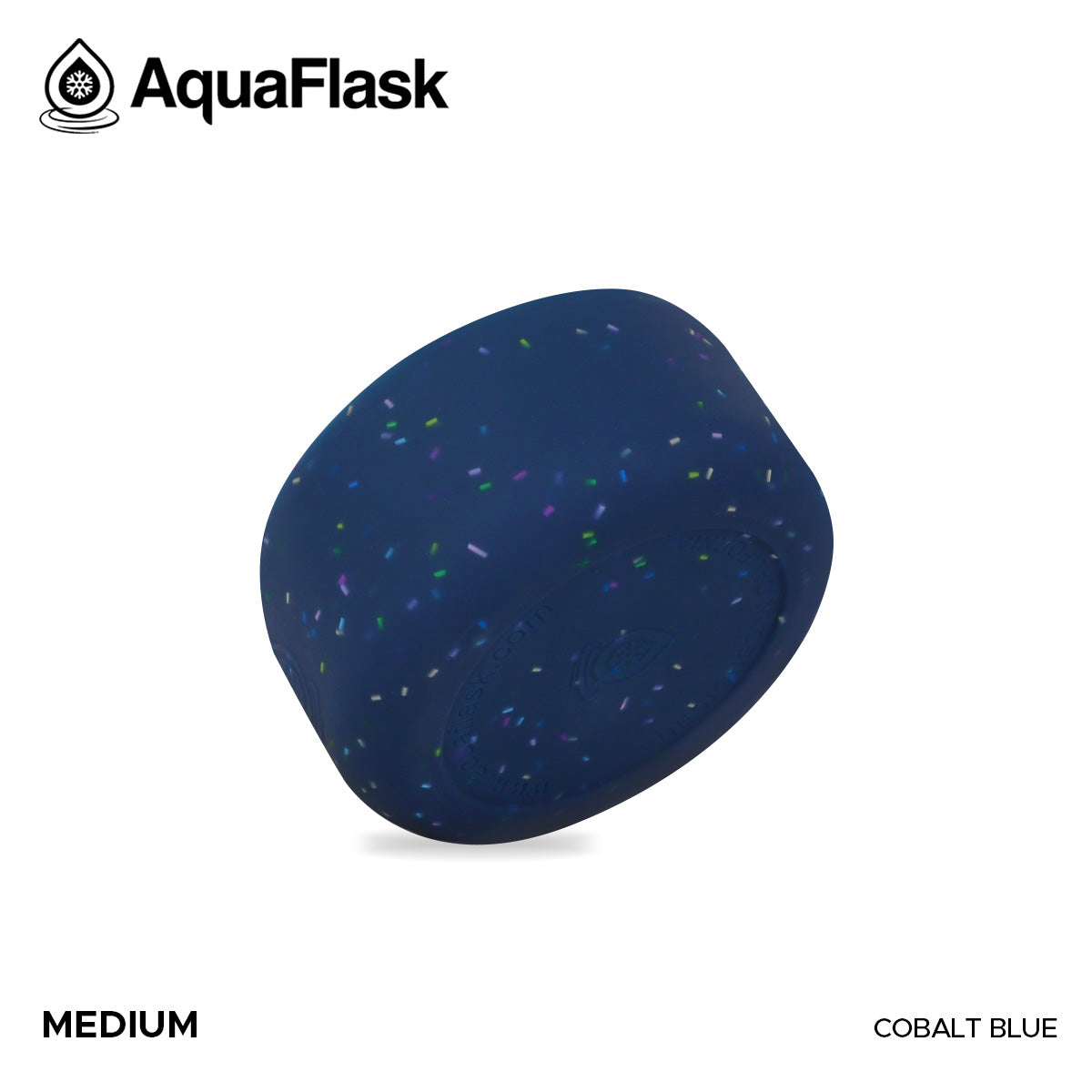 AQUAFLASK BASE PROTECTORA DE SILICONA MEDIANA - SPRINKLES COBALT BLUE