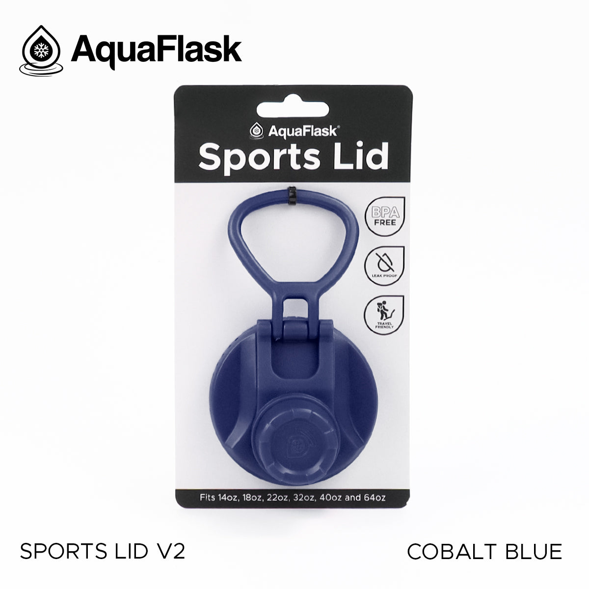 AQUAFLASK SPORTS LID - COBALT BLUE