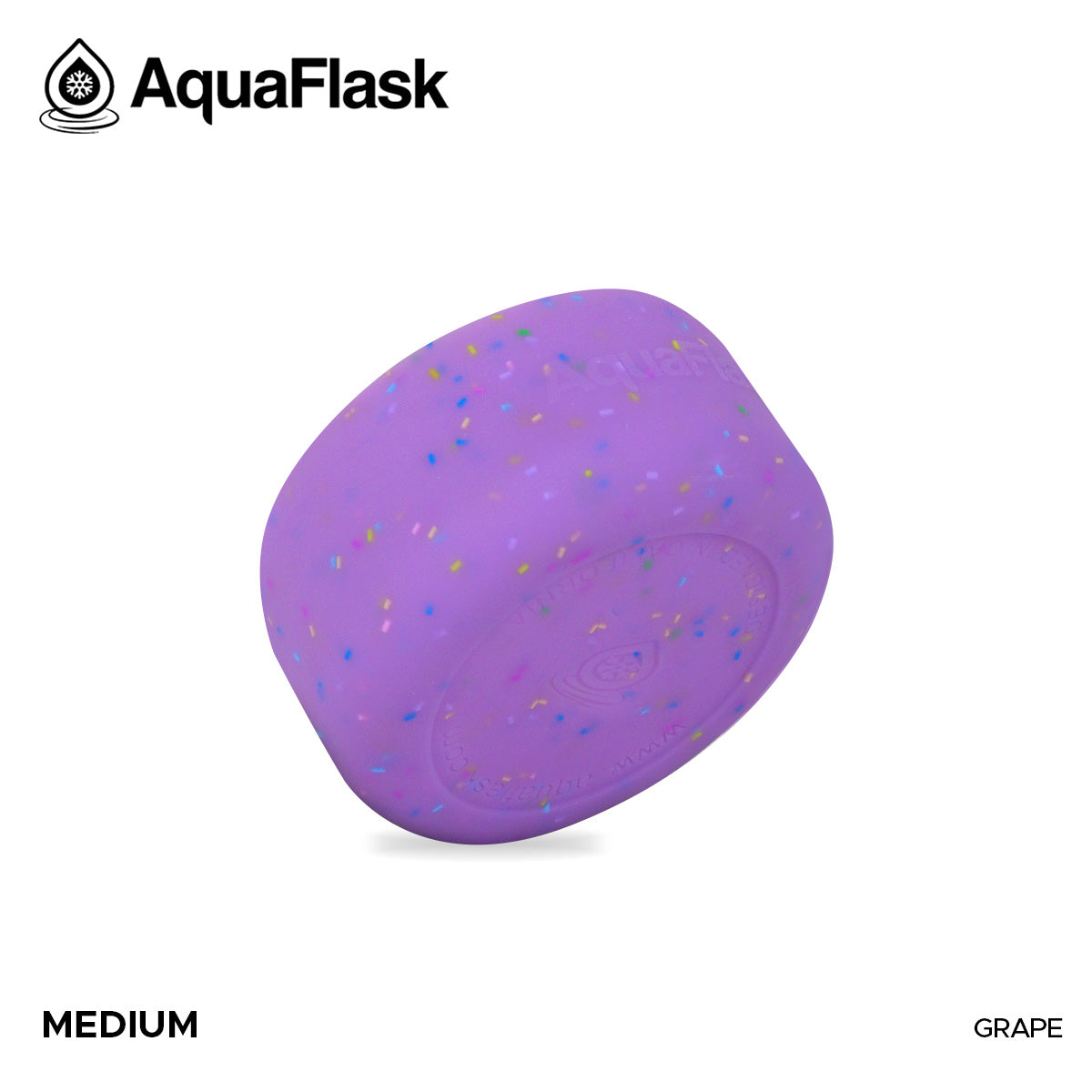 AQUAFLASK BASE PROTECTORA DE SILICONA MEDIANA - SPRINKLES GRAPE