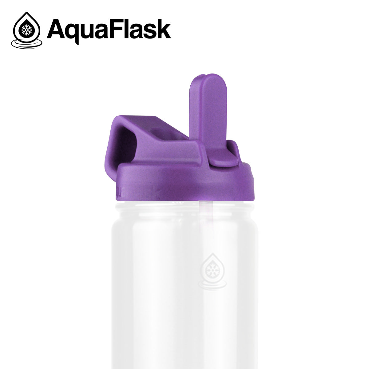 AQUAFLASK STRAW LID CUBE HANDLE - GRAPE