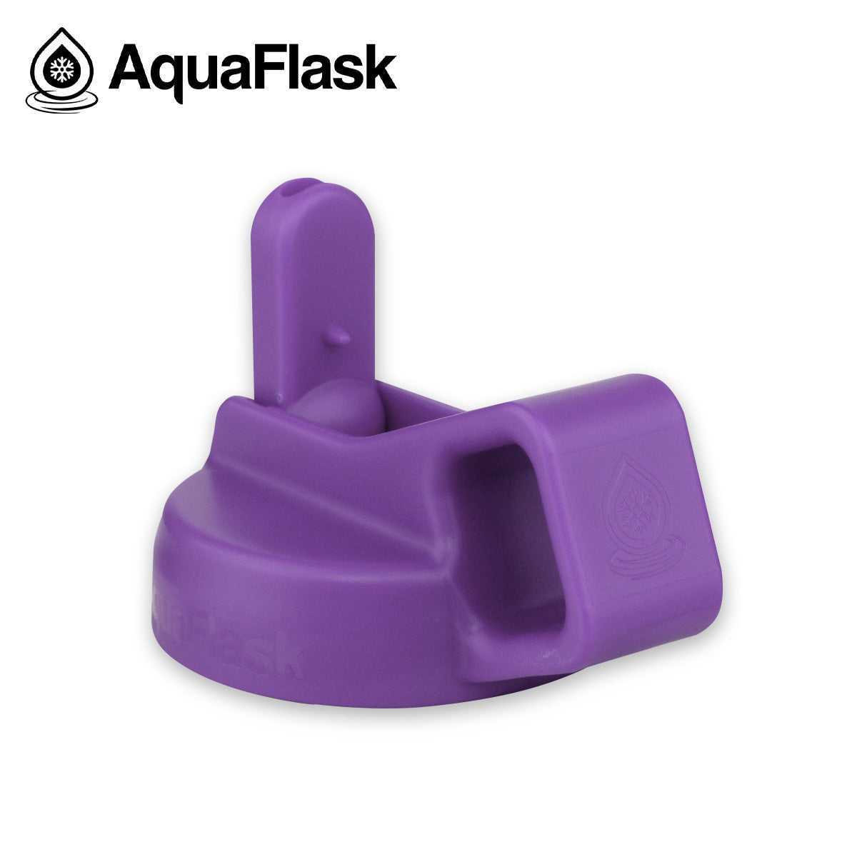 AQUAFLASK STRAW LID CUBE HANDLE - GRAPE