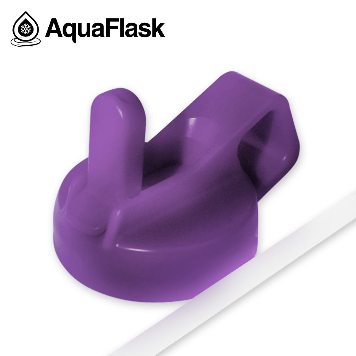 AQUAFLASK STRAW LID CUBE HANDLE - GRAPE