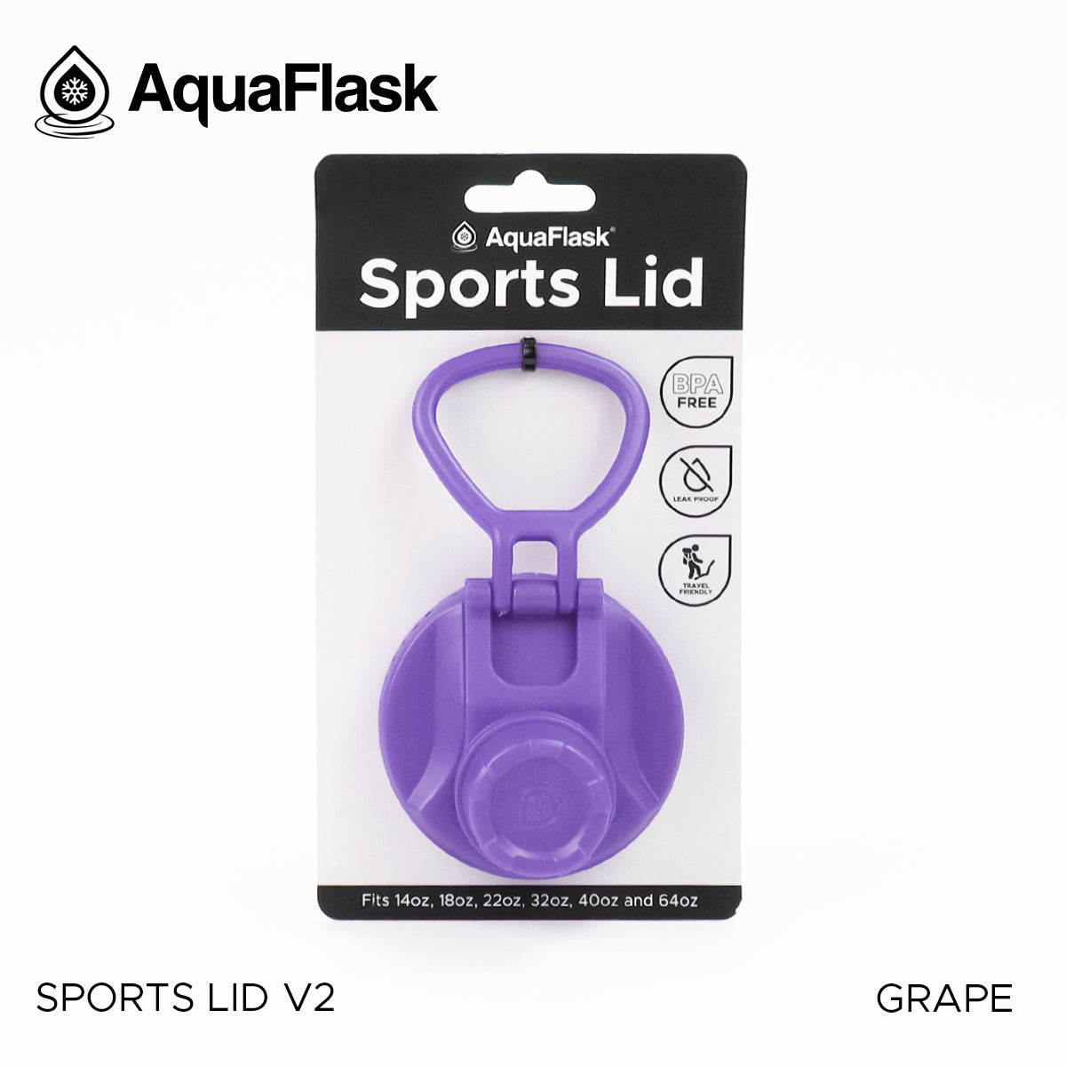 AQUAFLASK SPORTS LID - GRAPE