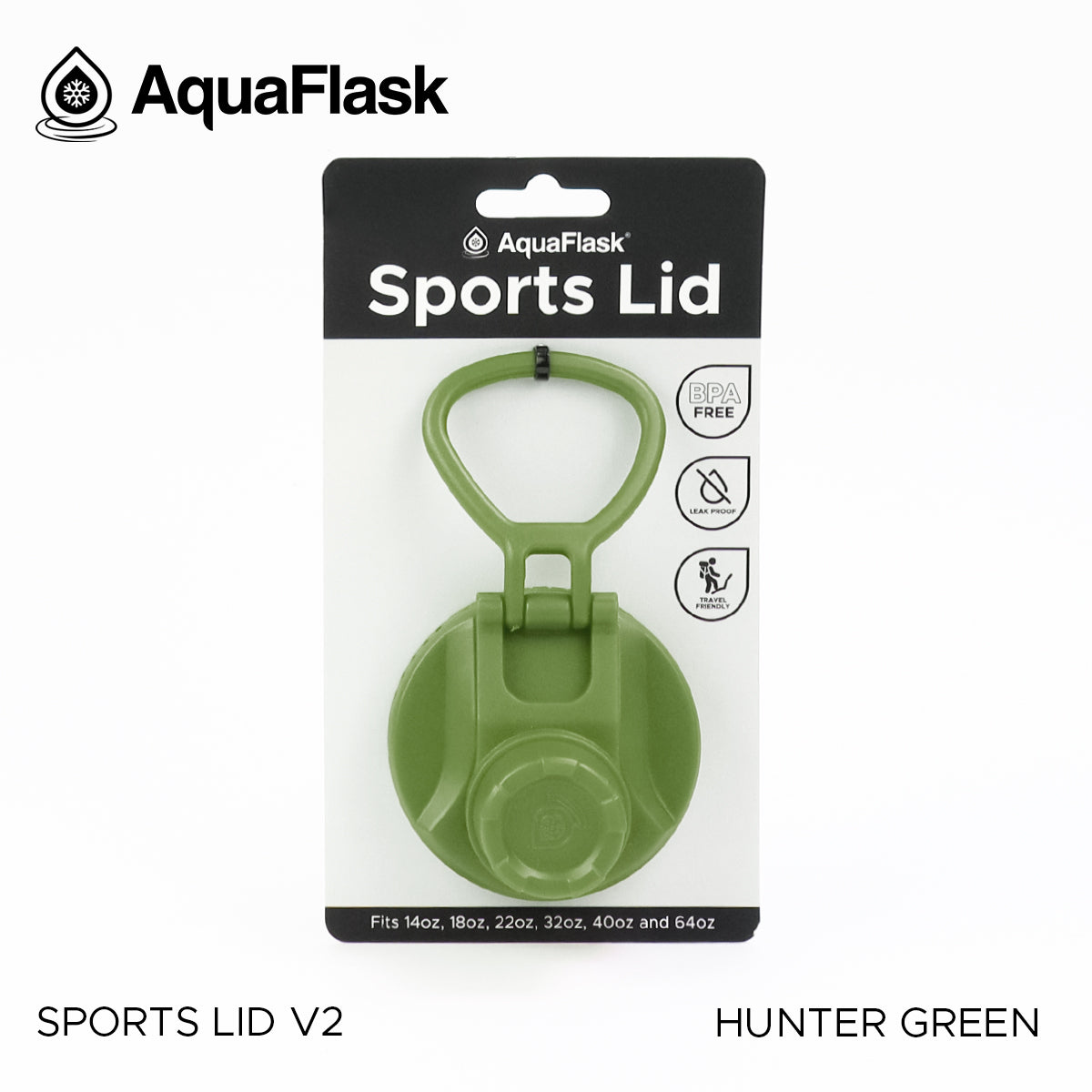 AQUAFLASK SPORTS LID - HUNTER GREEN