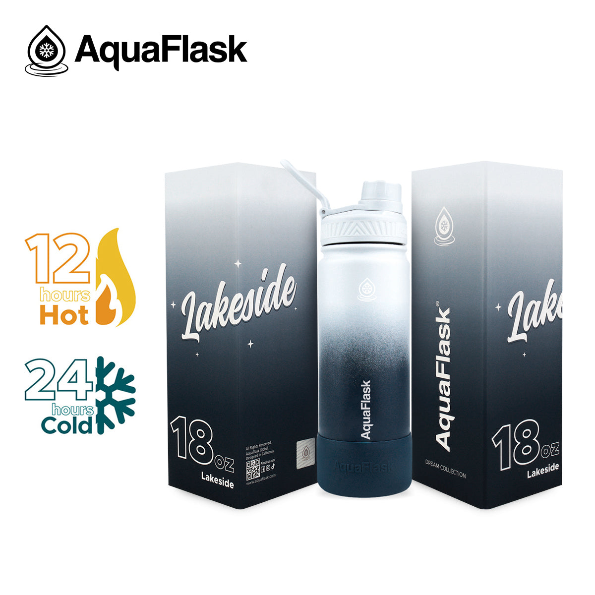 AQUAFLASK 18oz DREAM COLLECTION IV - LAKE SIDE