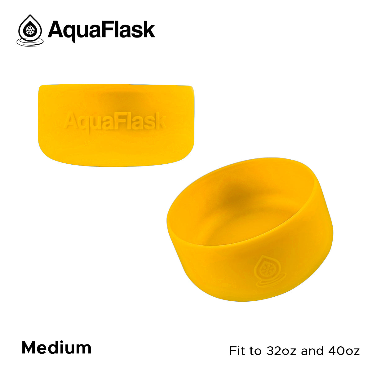 AQUAFLASK BASE PROTECTORA DE SILICONA MEDIANA - LEMON SLUSH