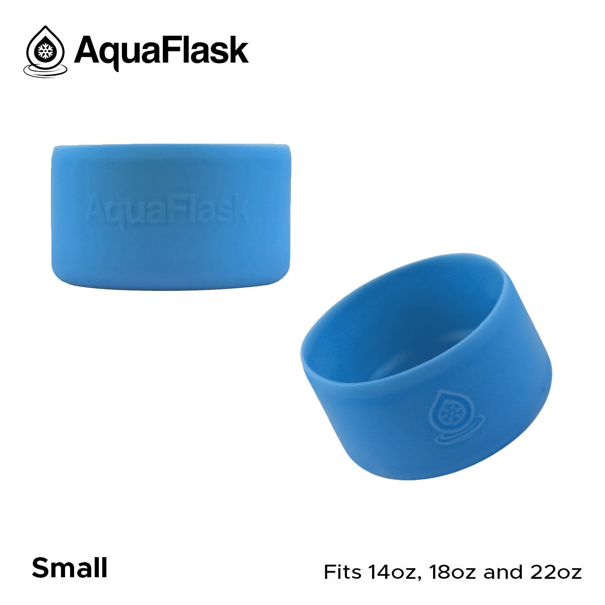 AQUAFLASK BASE PROTECTORA DE SILICONA PEQUEÑA - MALIBU BLUE