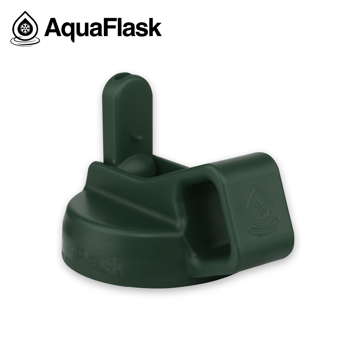 AQUAFLASK STRAW LID CUBE HANDLE - MOSS GREEN