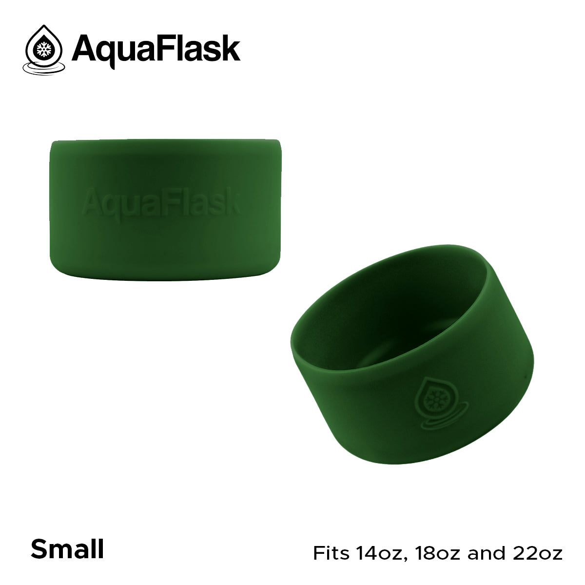 AQUAFLASK BASE PROTECTORA DE SILICONA PEQUEÑA - MOSS GREEN