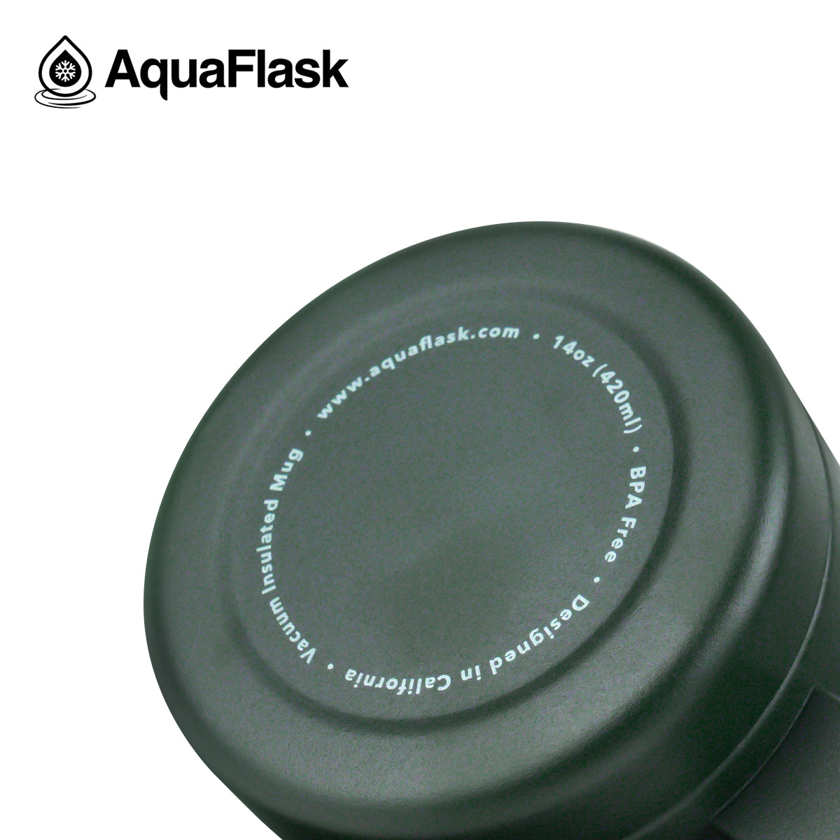AQUAFLASK 14oz MUG - MOSS GREEN