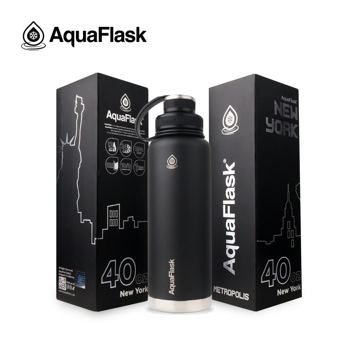 AQUAFLASK 40oz METROPOLIS - NEW YORK