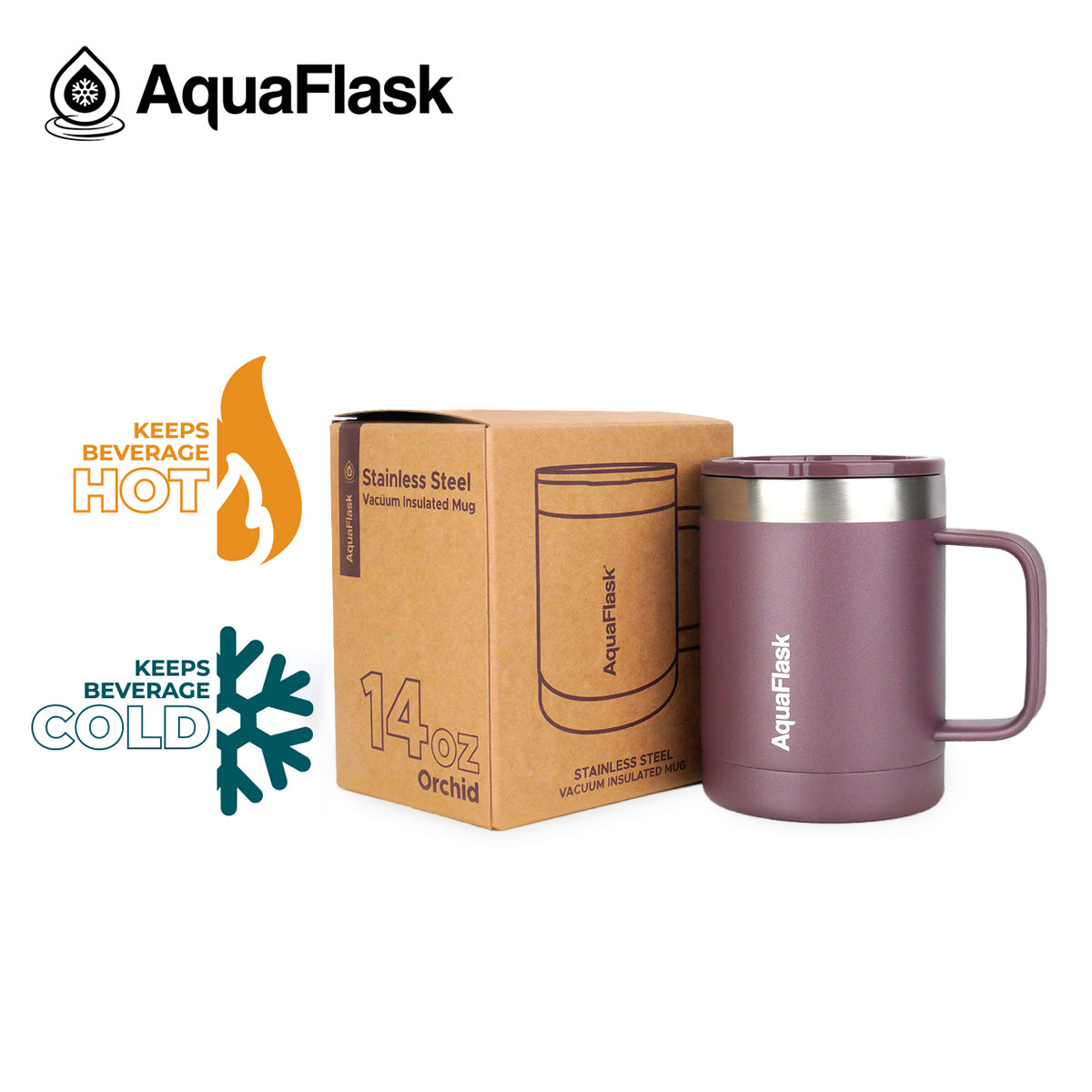 AQUAFLASK 14oz MUG - ORCHID