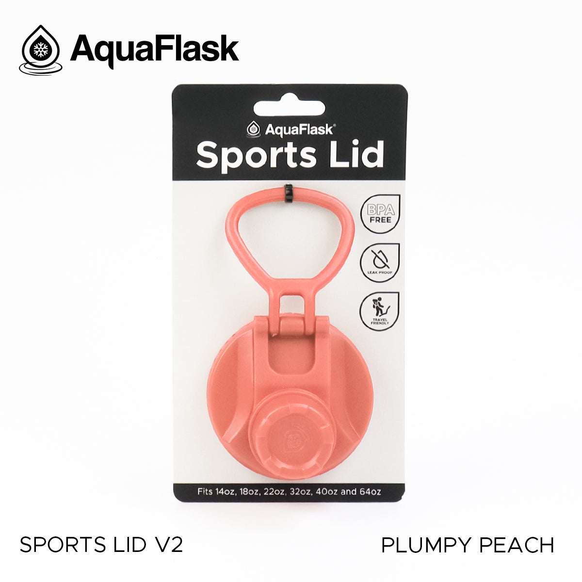 AQUAFLASK SPORTS LID - PLUMPY PEACH