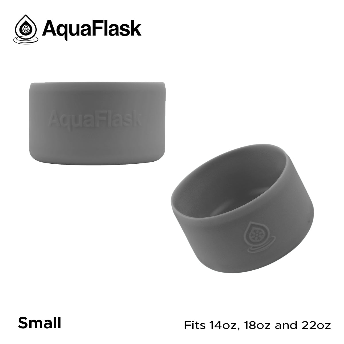 AQUAFLASK BASE PROTECTORA DE SILICONA PEQUEÑA - STONE GRAY